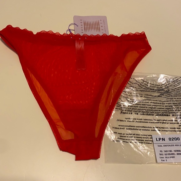 Fenty X Savage Sexy Crotchless High Leg Bikini. - Picture 3 of 4